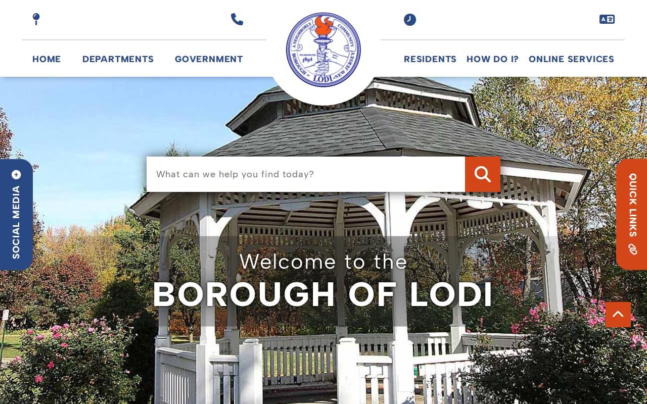 Borough of Lodi website used to route public records questions